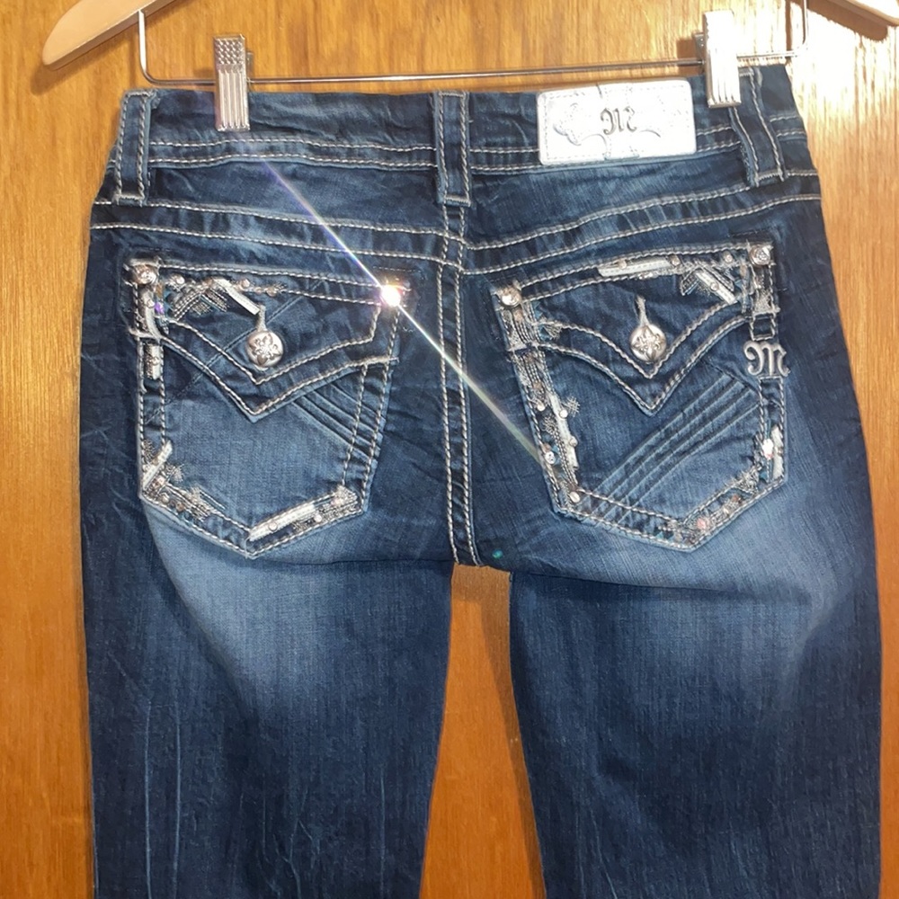 •MISS ME•MID-RISE EASY BOOT BOOTCUT JEANS SIZE 25x27 - Picture 6 of 10